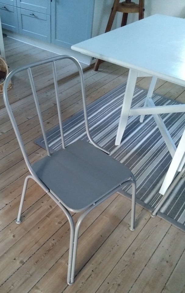 Anden arkitekt, stol, Metal /jern spisebordsstole i grå.