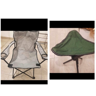 Campingstol og campingtaburet, Sælger campingstol / festivalstol og campingtaburet

Pris for begge -