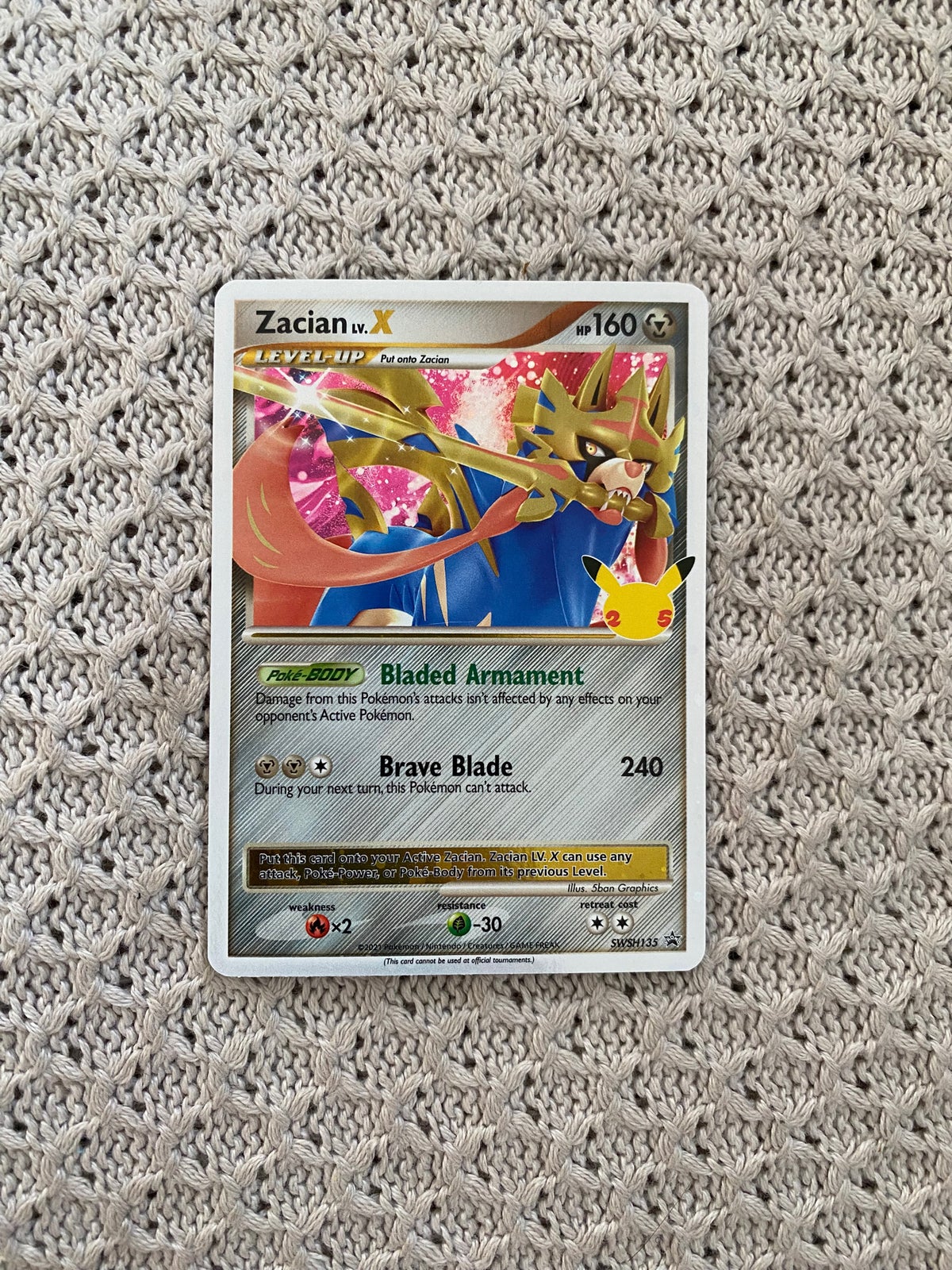 Zacian Lv. X Pokemon Card