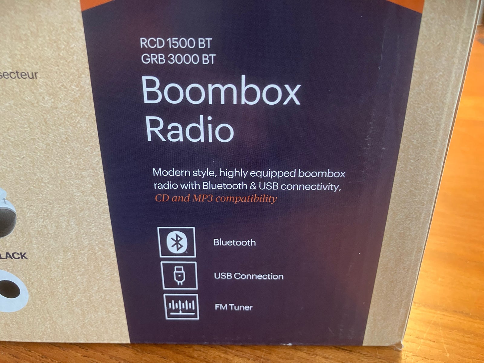 CD afspiller, Grundig, Boombox Radio GRB 3000 BT