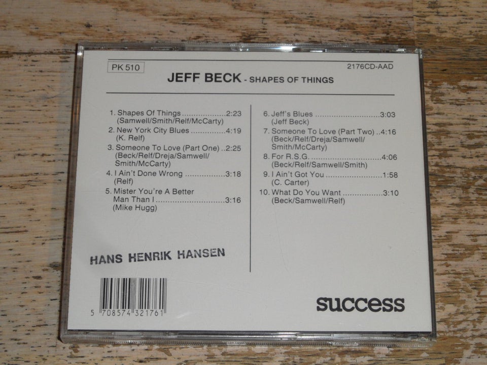 JEFF BECK: SHAPES OF THINGS, rock