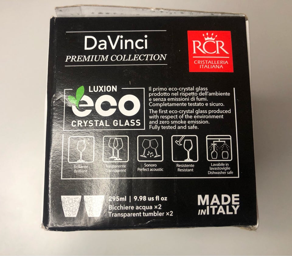 Glas, Italiensk Krystalglas, RCR Cristalleria Italiana