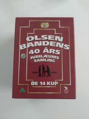 Olsen Banden, DVD, familiefilm, jubilæums samling,

Alle Disk er I god stand.
+ Fragt 55kr