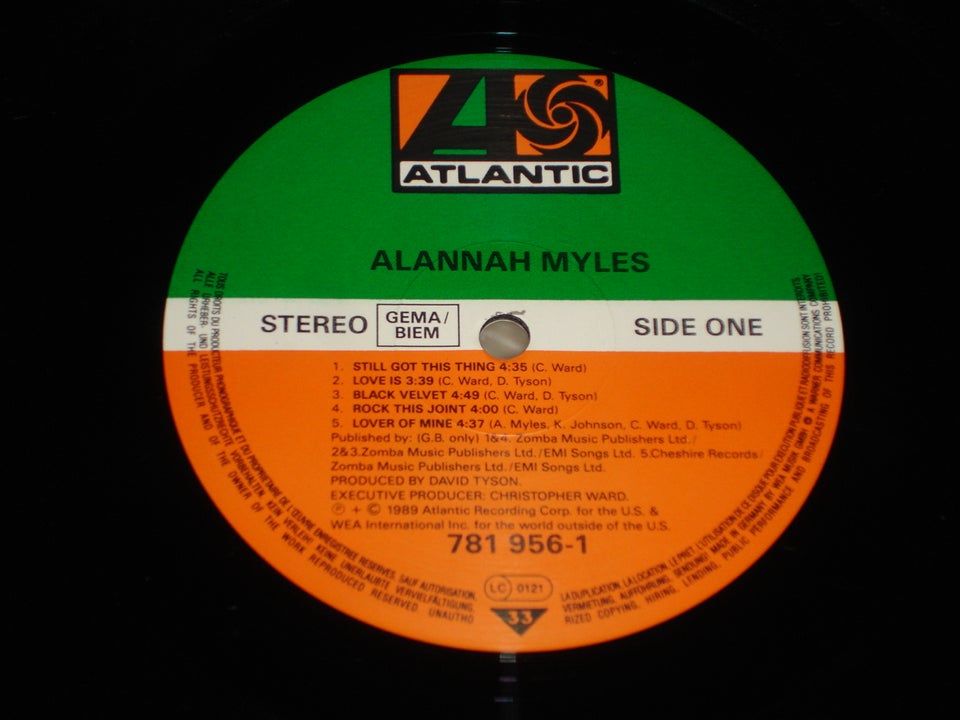 LP, Alannah Myles, Alannah Myles