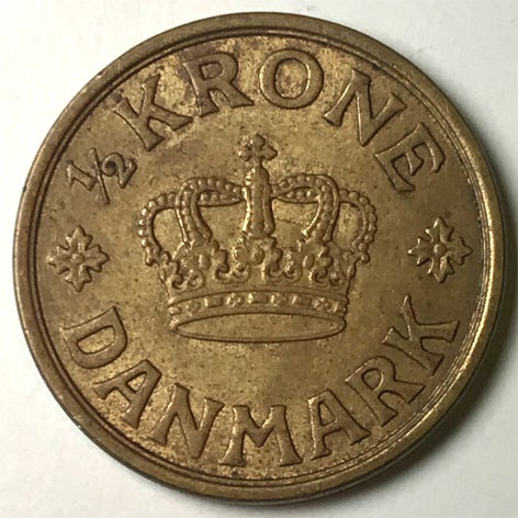 Danmark, mønter, ½ Krone