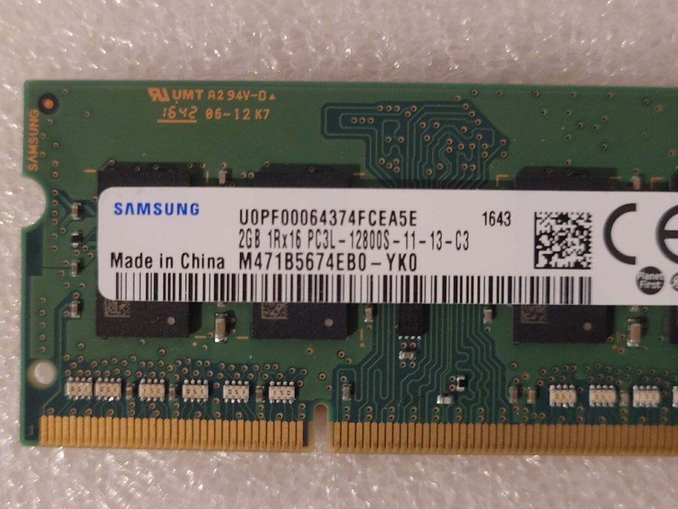 Samsung, 2 GB, DDR3 SDRAM