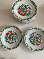 Porcelæn, 4 retro tallerkener, Kahla