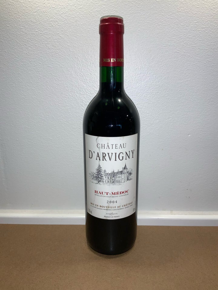 Vin og spiritus, Rødvin, 2004 Chateau D’Arvigny Haut-Medoc