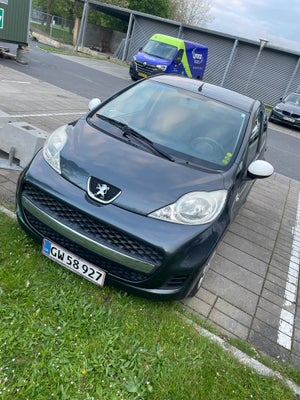 Peugeot 107, 1,0 Cool, Benzin, 2012, km 198000, blå, nysynet, klimaanlæg, aircondition, ABS, 5-dørs,