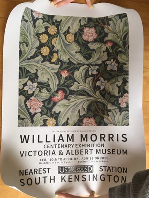 Plakat, William Morris, Udstillingsplakat.