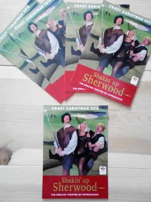 Postkort, Crazy Christmas 2016, Shakin ´up Sherwood, the english theatre of Copenhagen..
FRA RØG-FRI