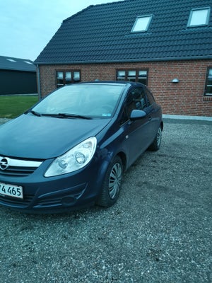 Opel Corsa, 1,4 16V Enjoy, Benzin, 2009, km 237479, blå, træk, airbag, 3-dørs, centrallås, startspær