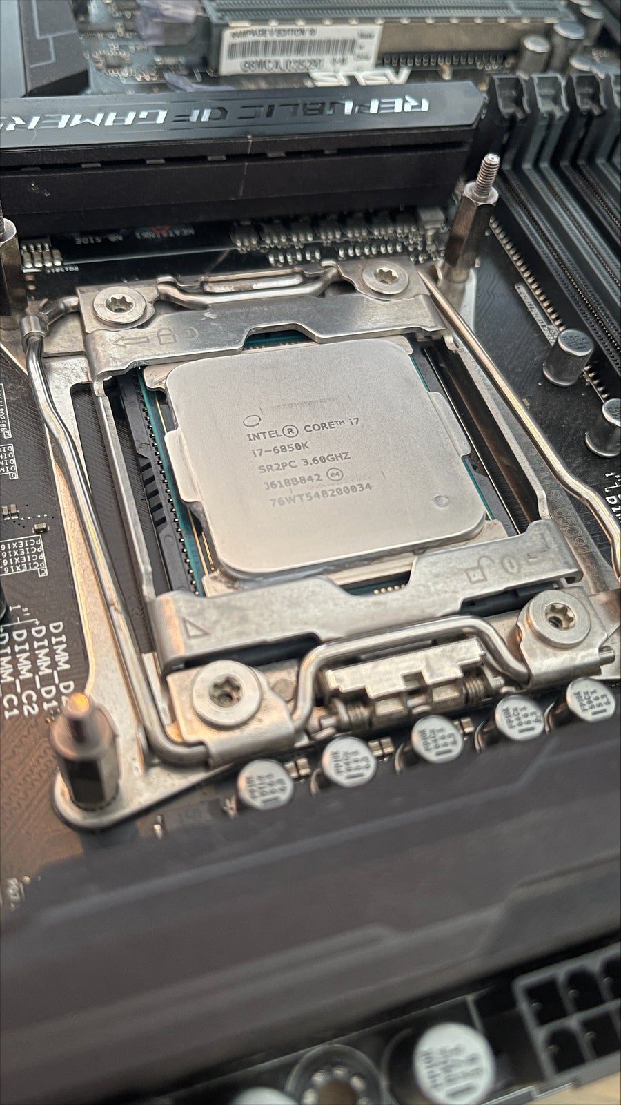 i7-6850K X99 16GB DDR4, Intel. Asus. Corsair, ROG RAMPAGE V