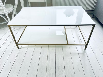 Glasbord, glas, Flot Sofabord, glasbord, bord, flot stel, tidløst. Flot design, praktisk ekstra plad