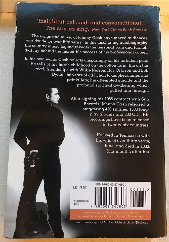Cash - the autobiography of Johnny cash , Patrick Carr, emne: