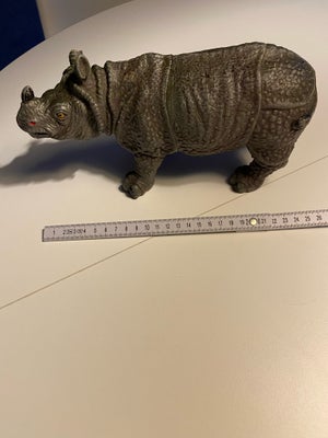 Dyr, Næsehorn, L 25 cm.