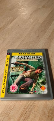 Uncharted - Drake's Fortune (Platinum), PS3, action, /Adventure. Third-Person-Shooter-spil. Fra 2007