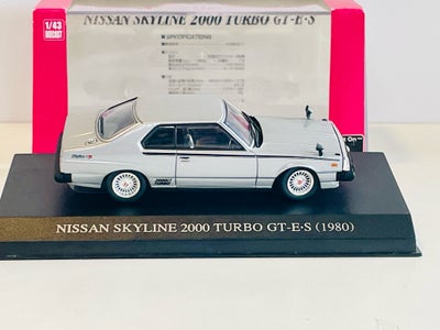 Modelbil, DISM 1980 Nissan Skyline 2000 Turbo GT-E-S, skala 1:43, DISM 1980 Nissan Skyline 2000 Turb