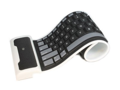 Tastatur, trådløs, Perfekt, Foldbart silikone tastatur Usb kablet vandtæt rollup. 

Fleksibel, blød,