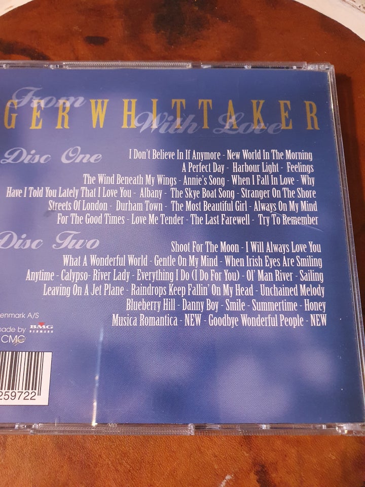 Roger Whittaker: From R. W. with love 2 cd, pop