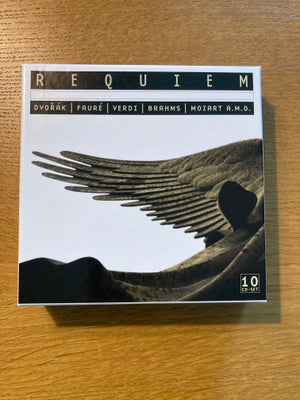 Fauré m. fl.: Requiem, klassisk, Det er et bokssæt med ti forskellige kunstnere - derfor også ti cd'