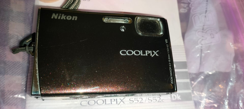 Nikon Nikon Coolpix S52, 9 megapixels, 3 x optisk zoom – dba.dk