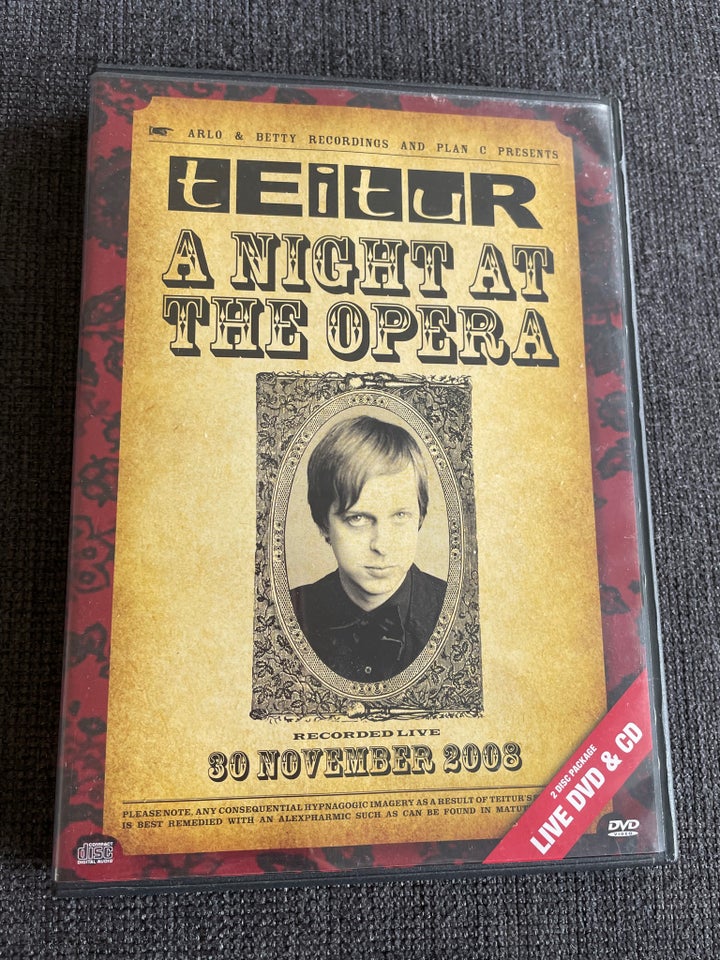 Teitur: Night At The Opera (DVD+CD), pop
