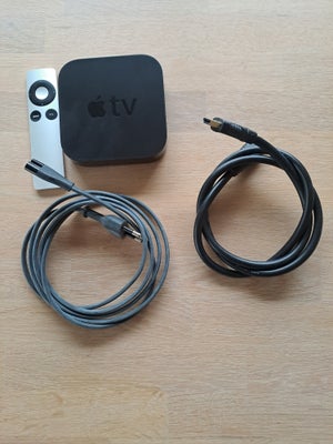 Apple Tv med dig/analog Konverter, Apple, God, Apple Tv gen.3 inkl. Digital til analog audio konvert