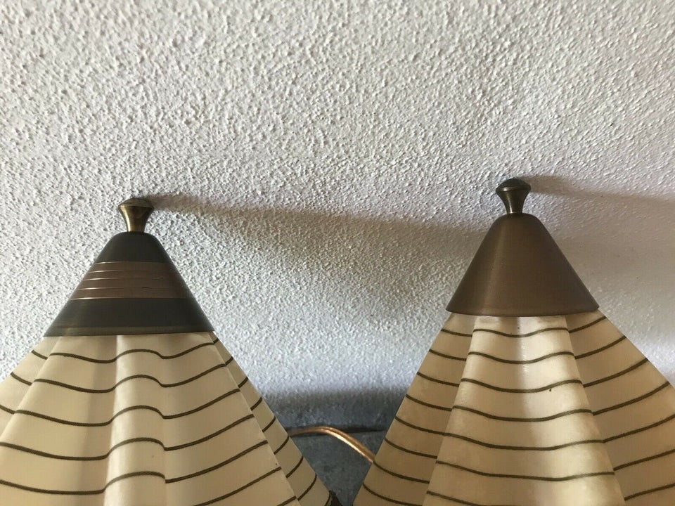 Væglampe, 2 stk. Messing væglamper (retro)