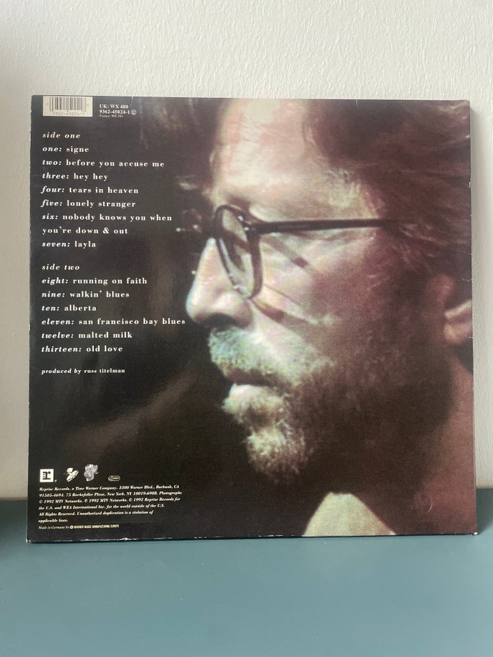 LP, Eric Clapton, Unplugged