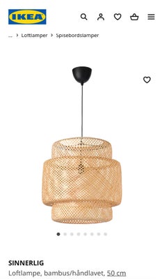 Pendel, Ikea, Sinnerlig lampe, 50 cm
Nypris: 600 kr