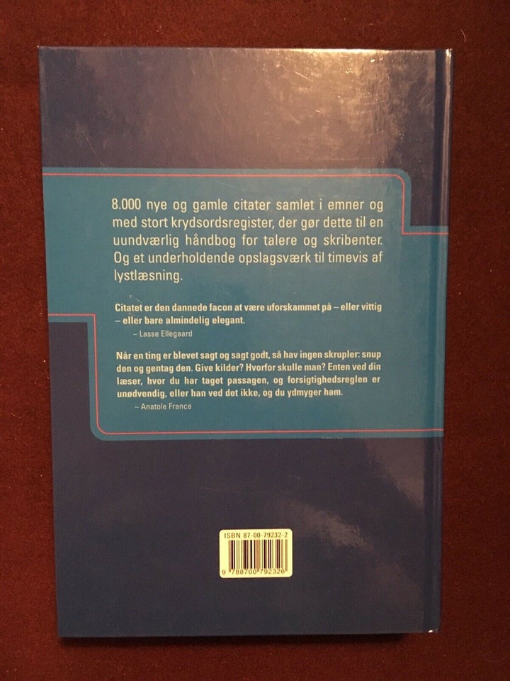 Gyldendals citatleksikon, Redigeret af Peter Legård