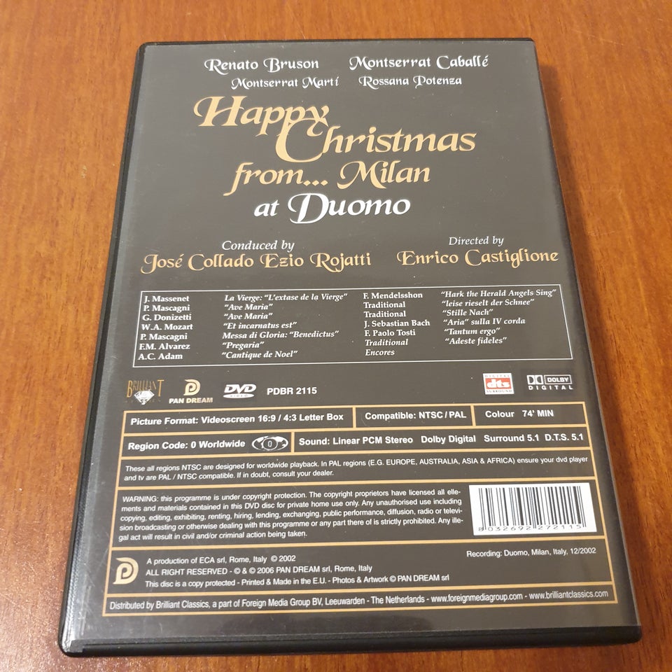 Happy Christmas from… Milan, DVD, andet