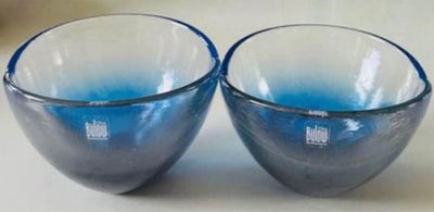 Glas, Skåle , Pernille Bülow, 2 flotte Pernille Bülow skåle, de er 7 cm høje og 10 cm i diameter, de