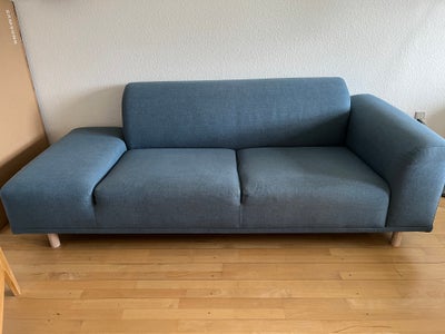 Sofa, stof, 2 pers. , Bolia, Blå Hannah sofa 2-3 Pers. Den er brugt, men stadig funktionel. Skal bær