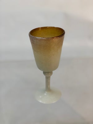 Glas, Murano vinglas  , muranoglas, 1930’s Napoleone Martinuzzi Murano Pulegoso Amber Seafoam Aperti