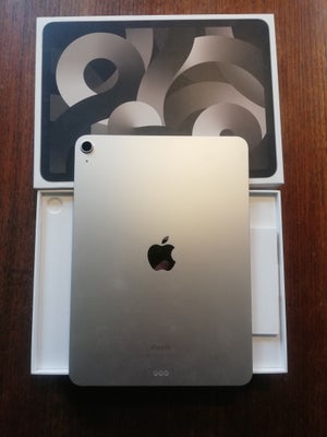 iPad Air, 64 GB, hvid, Perfekt, IPad Air 2022. 64Gb WiFi  farve =Starlight
Helt NY, aldrig brugt, In