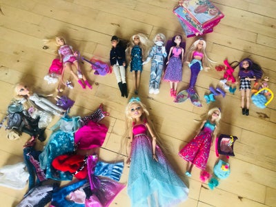 Barbie, Barbiedukker, Fin barbie pakke med:

En flot kæmpe Barbie 
En havfruebarbie med lysende og b