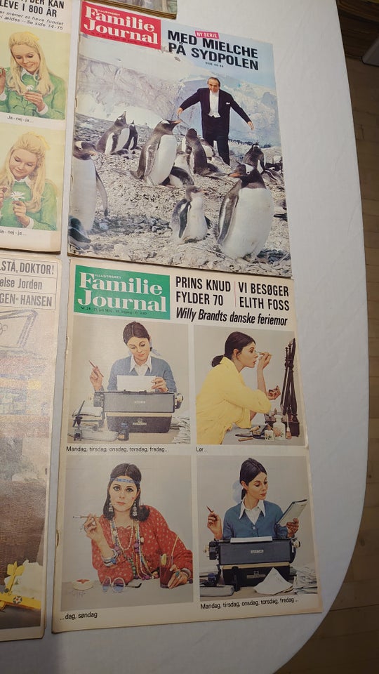 8stk Familie Journal fra 1970 og 1966., Blad