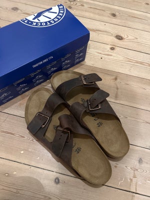 Sandaler, Birkenstock , str. 44,  Brun / Havana,  Læder / kork / EVA,  Ubrugt, Arizona BS Birkenstoc