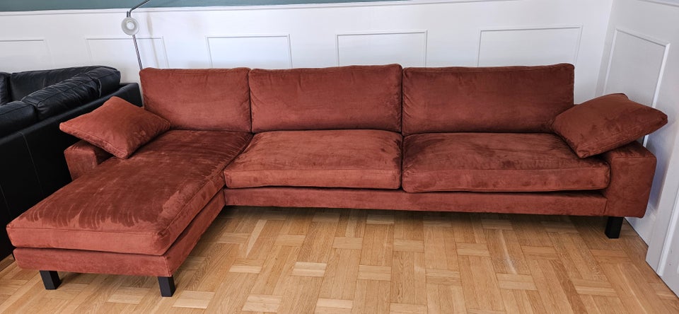 Sofa, ruskind, 4 pers.