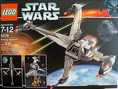 Lego Star Wars, Lego 6208 Star Wars B-Wing Fighter
Sættet ligger optalt i en lynlåspose, vejl. onlin
