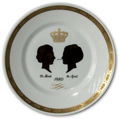 Porcelæn, Platte/tallerken, Royal Copenhagen, Er uden skår eller slidtage, er som ny.
1980 Royal Cop
