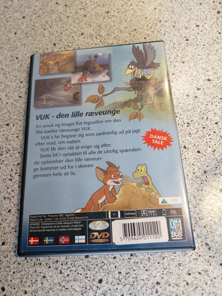 VUK, DVD, animation