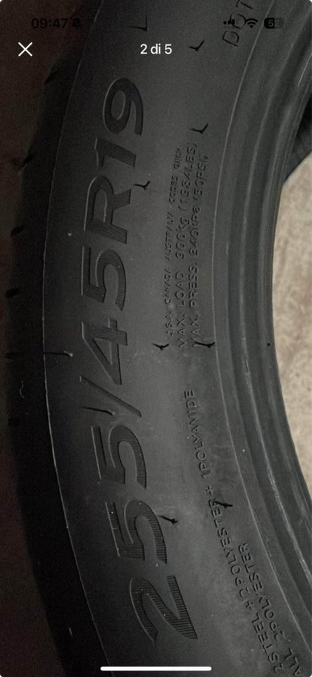 Sommerdæk, Hankook, 255 / 45 / R19