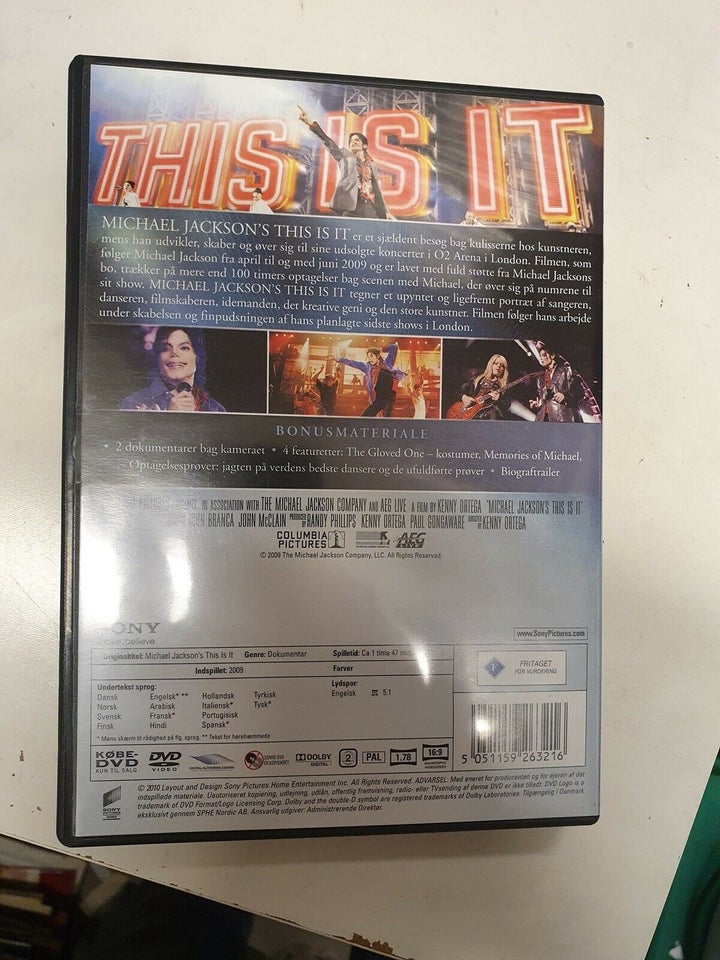 Michael Jackson this is it, DVD, musical/dans