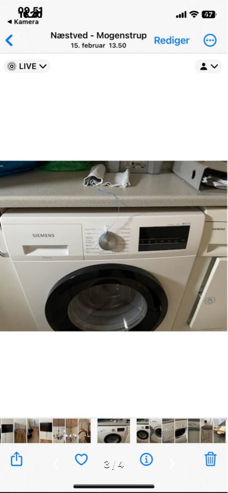 Siemens vaskemaskine, se billeder, frontbetjent