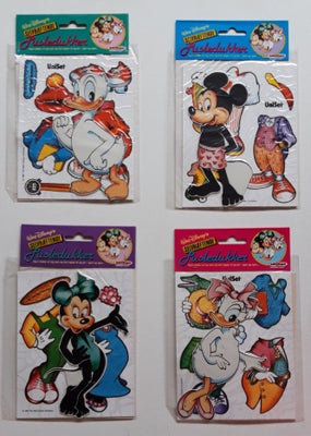 Samlefigurer, Walt Disney Pusledukker, 4. stk. i original ubrudt emballage. Sælges samlet.