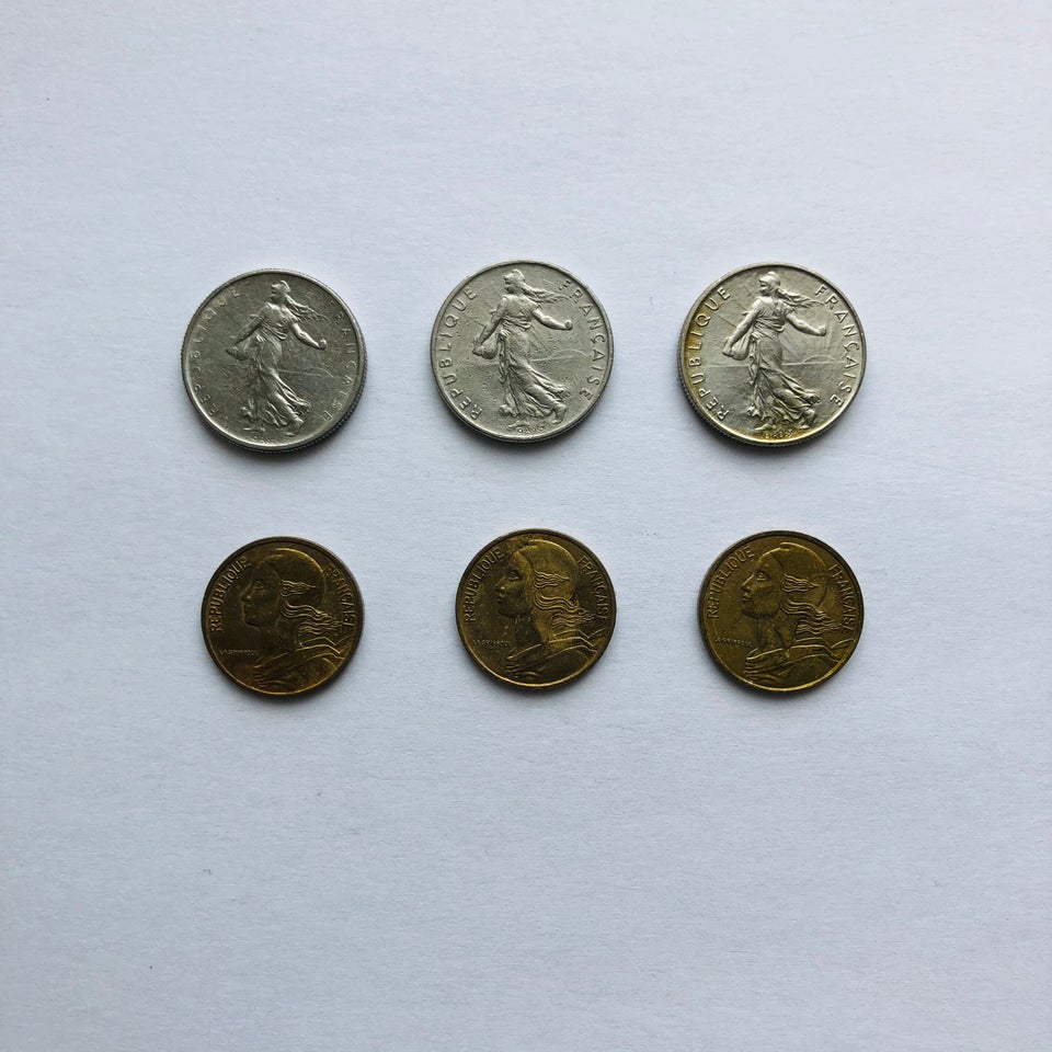 Vesteuropa, mønter, Frankrig