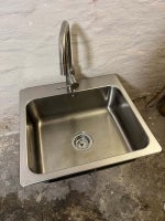Vandhane med håndvask, Ikea, rustfrit stål